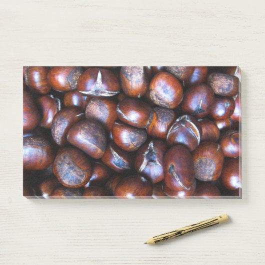 Kastanjes Post-it® Notes (Op bureau)