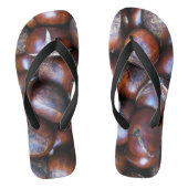 Kastanjes Teenslippers (Voetbed)