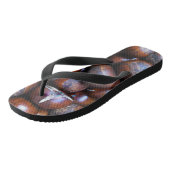 Kastanjes Teenslippers (Schuin)