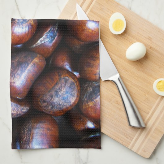 Kastanjes Theedoek (Quarter Fold)