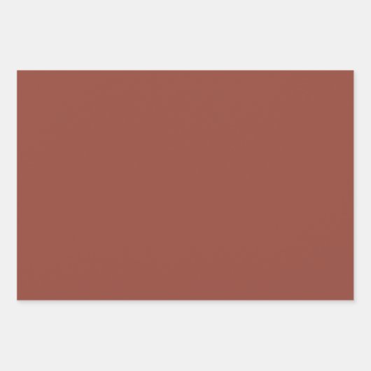 Kastanjevaste kleur inpakpapier vel (Voorkant 2)