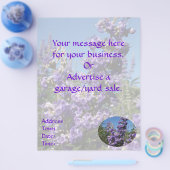 Kastboom Purple Flowers Flyer (Enkel)