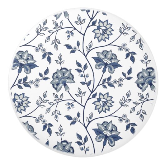 Kastdroog / Deuren Keramische knoppen - Blauw Grij (Voorkant)