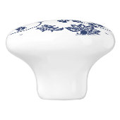 Kastdroog / Keramische deurknoppen - Frans blauw/w Keramische Knop (Zijkant)