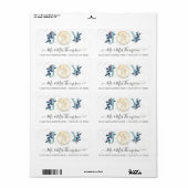 Kastdroog Kustband met zwarte dollak Etiket (Full Sheet)