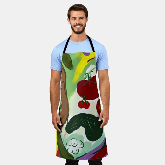 Kastdroog Schort (Gedragen)