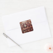 Kastdroog Vierkante Sticker (Envelop)