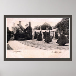  kasteel 1899 Wales Gwydyr bij Llanwrst Poster