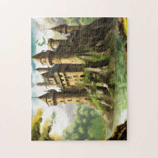 Kasteel 3 Easy Brain Art Puzzels Foto Puzzels Inte (Verticaal)