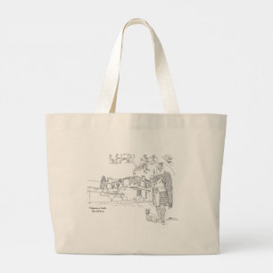 Kasteel Achnacarry, Highlander, Terrier Schouderta Grote Tote Bag