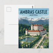 Kasteel Ambras Oostenrijk Briefkaart (Voorkant / Achterkant)