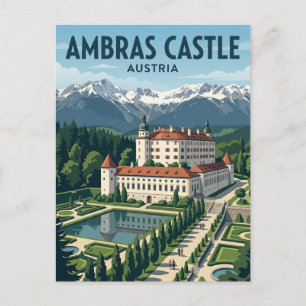 Kasteel Ambras Oostenrijk Briefkaart