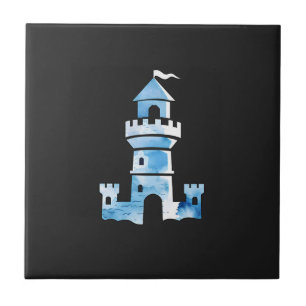 Kasteel Aquarel Kunst Keramische Tegel Tegeltje