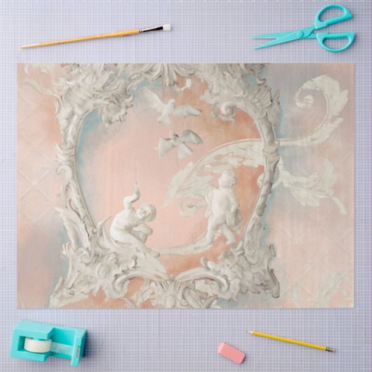 Kasteel Barok Rococo Schloss Augustusburg Tissuepapier (Craft)