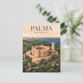Kasteel Bellver Spanje Briefkaart (Staand voorkant)