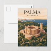 Kasteel Bellver Spanje Briefkaart (Voorkant / Achterkant)