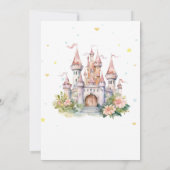 Kasteel Bloemen Harten Sprookje Kaart (Achterkant)