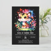 Kasteel Boho Tiger Verjaardag Kaart (Staand voorkant)