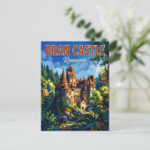 Kasteel Bran Roemenië Briefkaart (Staand voorkant)