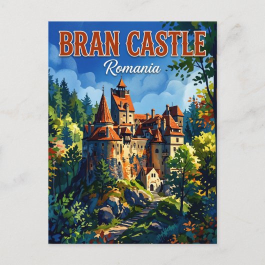 Kasteel Bran Roemenië Briefkaart (Voorkant)