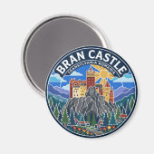 Kasteel Bran Roemenië Magneet (Voorkant / Achterkant)