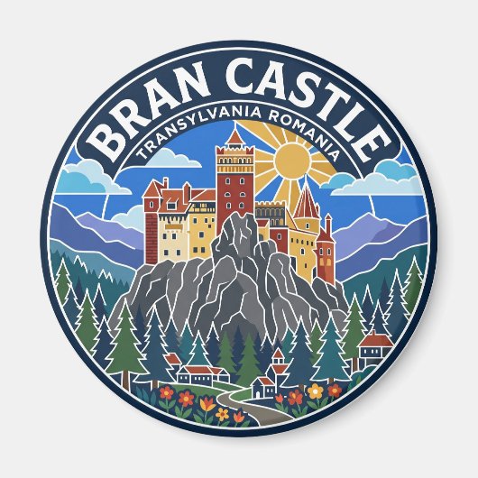 Kasteel Bran Roemenië Magneet (Voorkant)