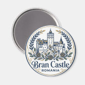 Kasteel Bran Roemenië Magneet (Voorkant / Achterkant)