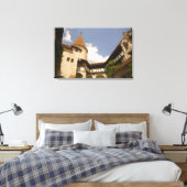 Kasteel Bran uit de 13e eeuw (Dracula's Kasteel), Canvas Afdruk (Insitu (Slaapkamer))