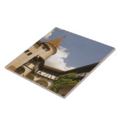 Kasteel Bran uit de 13e eeuw (Kasteel van Dracula) Tegeltje (Zijkant)