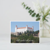 kasteel bratislava wit briefkaart (Staand voorkant)