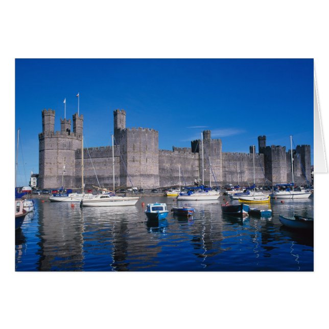 Kasteel Caernarfon, Gwynedd, Wales (Voorkant Horizontaal)