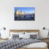 Kasteel Caernarfon, Gwynedd, Wales Canvas Afdruk (Insitu (Slaapkamer))