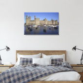 Kasteel Caernarfon, Gwynedd, Wales (RF) Canvas Afdruk (Insitu (Slaapkamer))