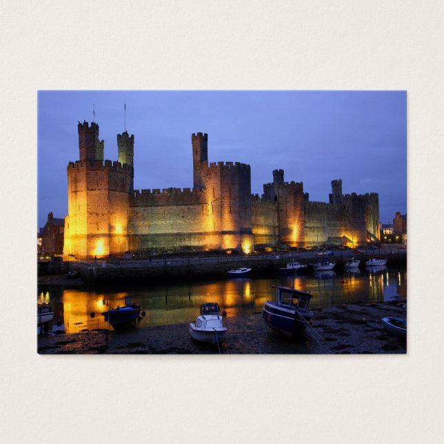 Kasteel Caernarfon Visitekaartjes (Voorkant)