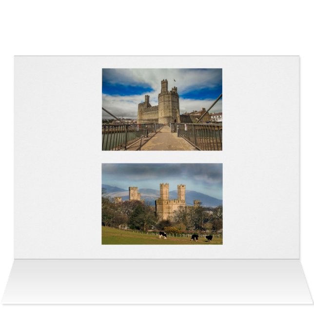 Kasteel Caernarfon Wales. (Binnen Horizontaal (Boven))