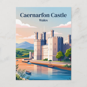 Kasteel Caernarfon Wales Briefkaart