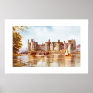 Kasteel Caernarfon, Wales Poster