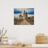 Kasteel Caernarfon Wales. Poster (Keuken)