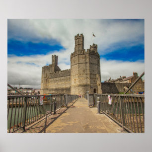 Kasteel Caernarfon Wales. Poster