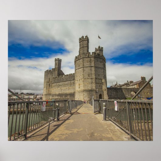 Kasteel Caernarfon Wales. Poster (Voorkant)