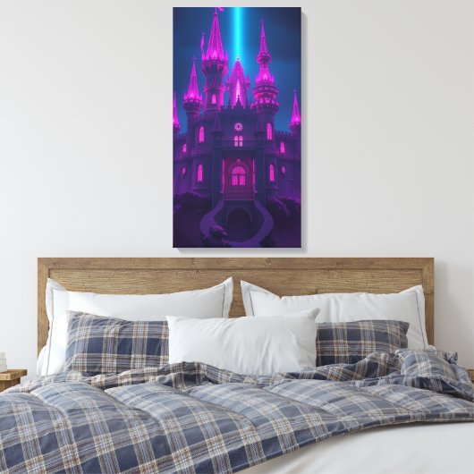 Kasteel canvas afdruk (Insitu (Slaapkamer))