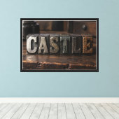 Kasteel Canvas Afdruk (Insitu (Houten vloer))