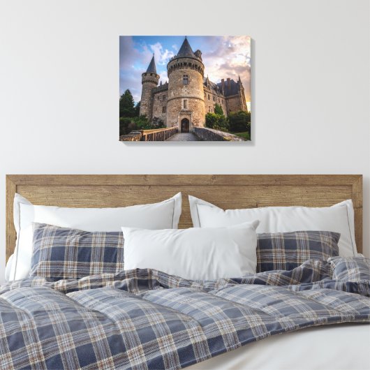 kasteel canvas afdruk (Insitu (Slaapkamer))