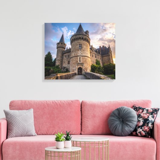 kasteel canvas afdruk (Insitu (Woonkamer))