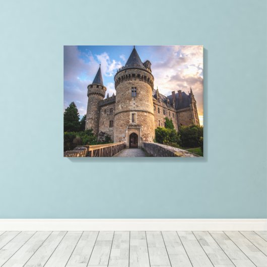 kasteel canvas afdruk (Insitu (Houten vloer))