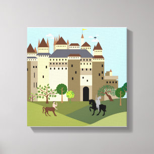 kasteel canvas afdruk