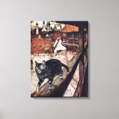 Kasteel Cat Rackham Illustratie Canvas Afdruk (Voorkant)