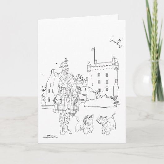 Kasteel Cawdor, Schotland Kaart (Voorkant)