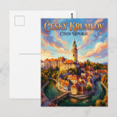 Kasteel Cesky Krumlov Tsjechië Briefkaart (Voorkant / Achterkant)