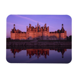 Kasteel Chambord bij zonsondergang, Loire Vallei,  Magneet
